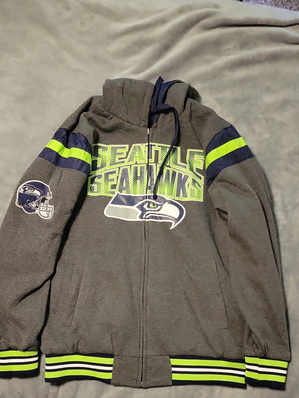 Seattle Seahawks Full-Zip Hoodie with Team Logo